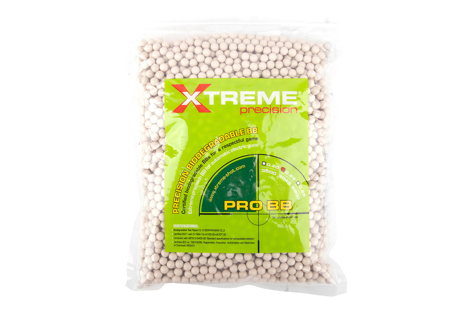 Evolution Xtreme Precision 6mm BIO BBs Weiß 0,23 g 3.043 Stück