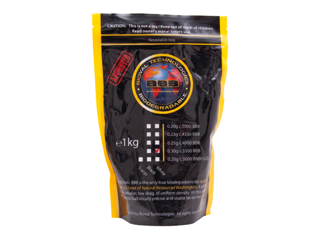 GSG Bioval 6 mm BIO BBs Weiß 0,30 g 3.300 Stück