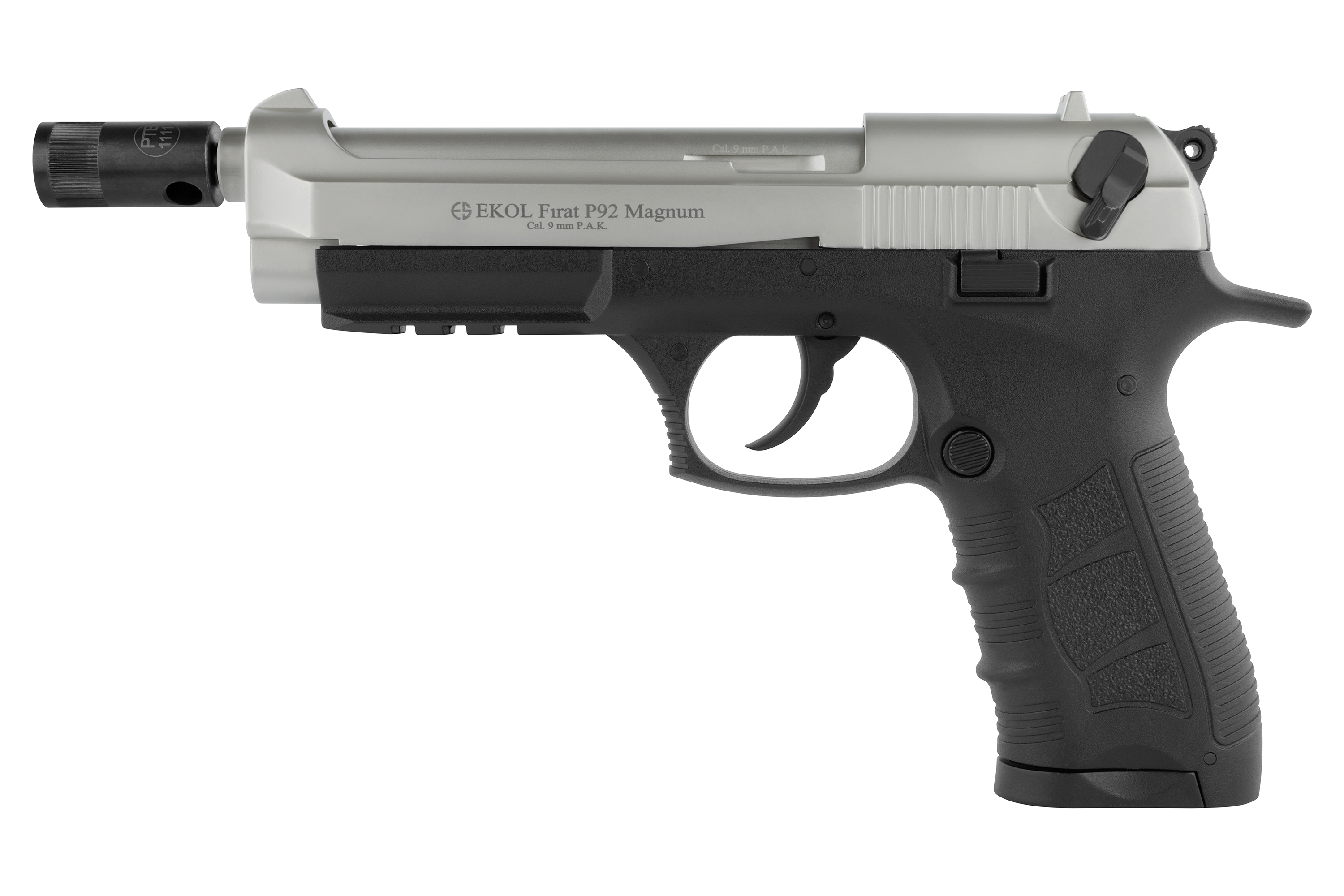 EKOL Firat P92 Magnum Nickel 9mm P.A.K. - Gas Signal
