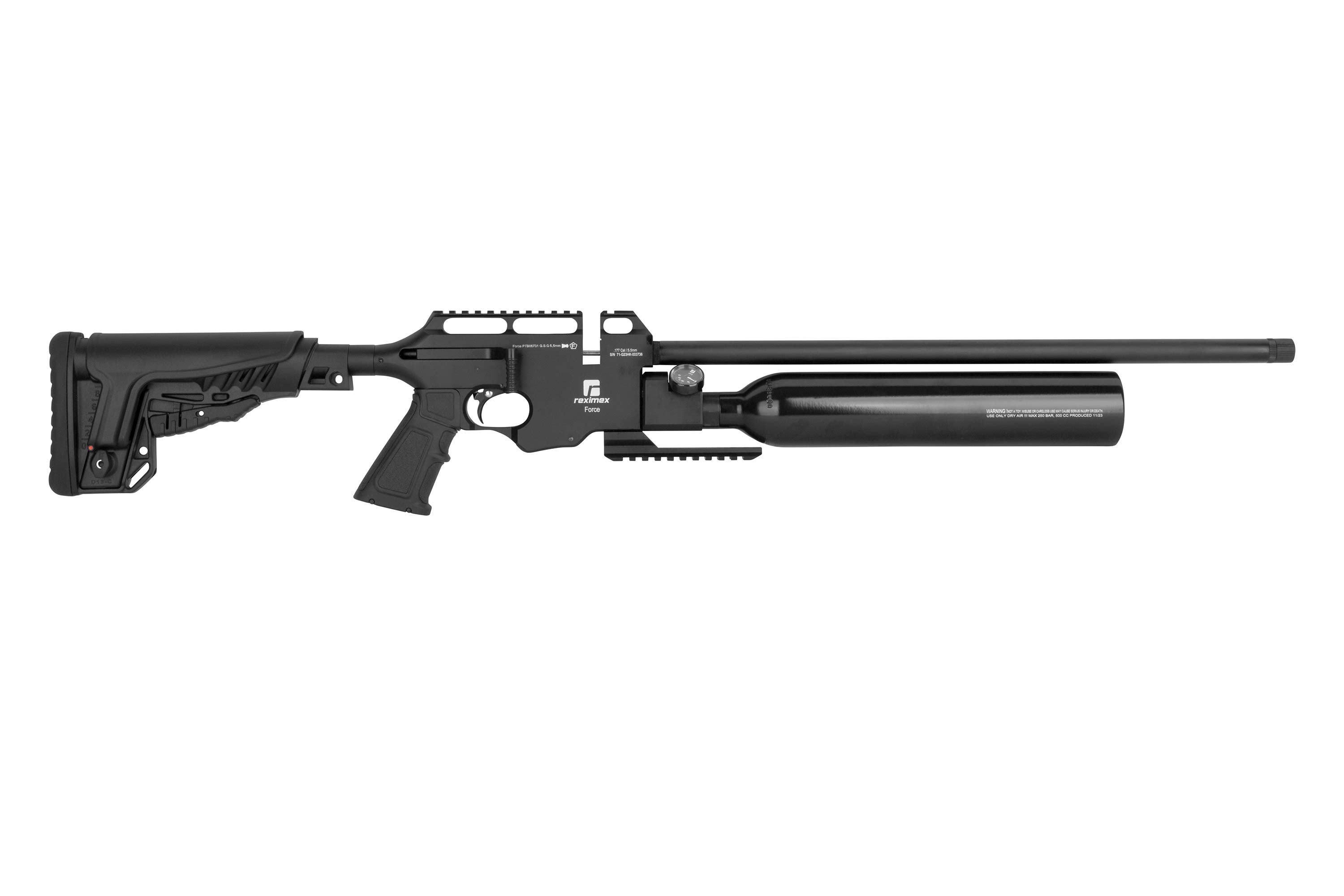 Reximex Force 2 Schwarz 5,5mm - Druckluft Pressluft | PCP
