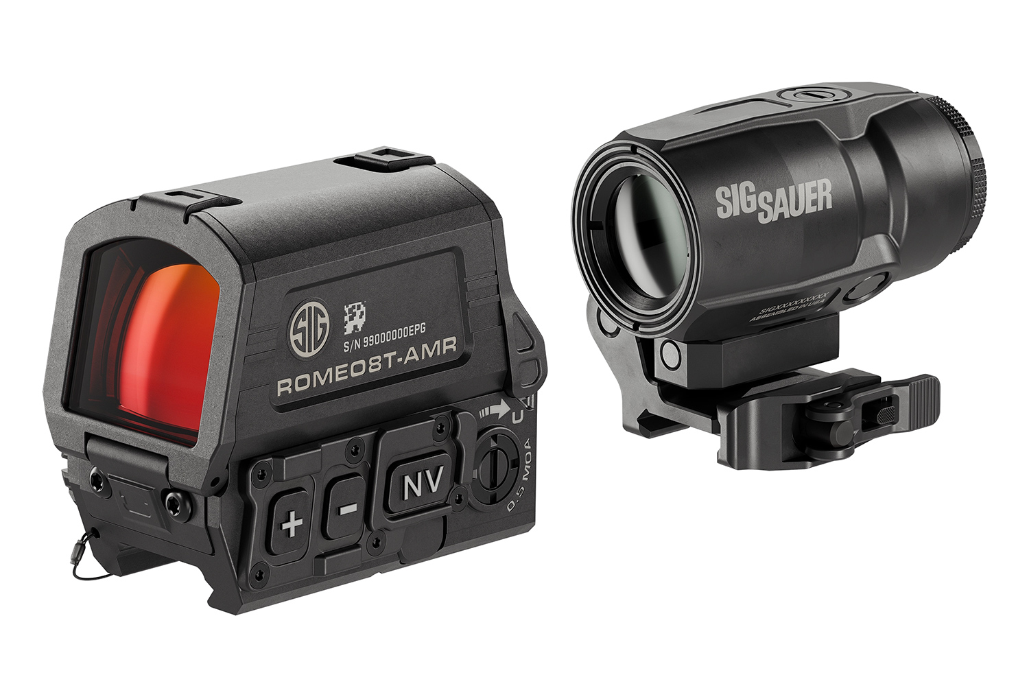 SIG SAUER ROMEO8T-AMR Set Red Dot + JULIET3T-AMR Magnifier
