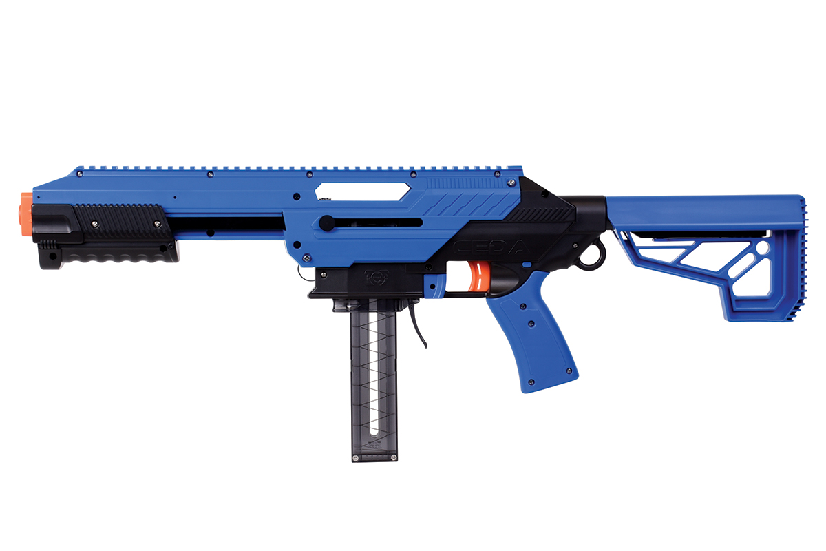 CEDA Jet Blaster Blau Soft Darts - Federdruck