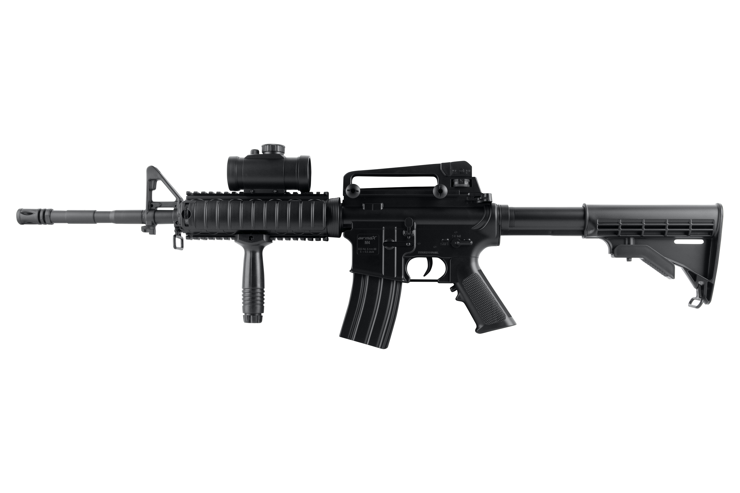 airmaX M4 Schwarz 6mm - Airsoft AEG < 0,5 Joule