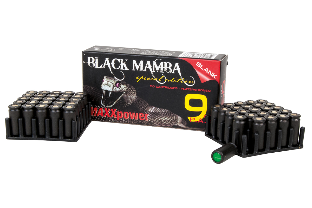 Victory Platzpatronen Black Mamba 9mm P.A.K. 50 Stück Victory Platzpatronen Black Mamba 9mm P.A.K. 50 Stück