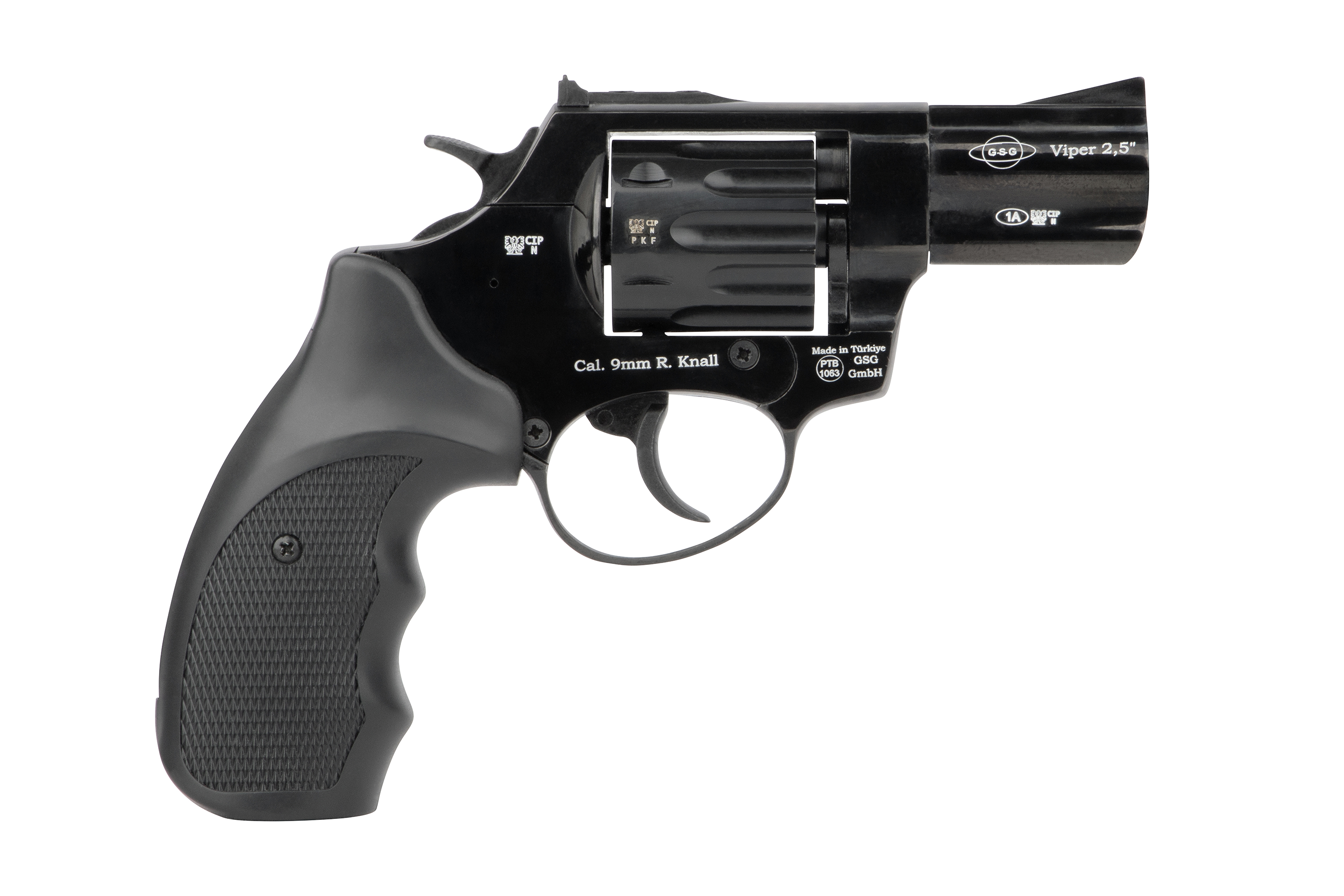 Ekol Viper 2,5'' Schwarz 9 mm R. - Gas-Signal