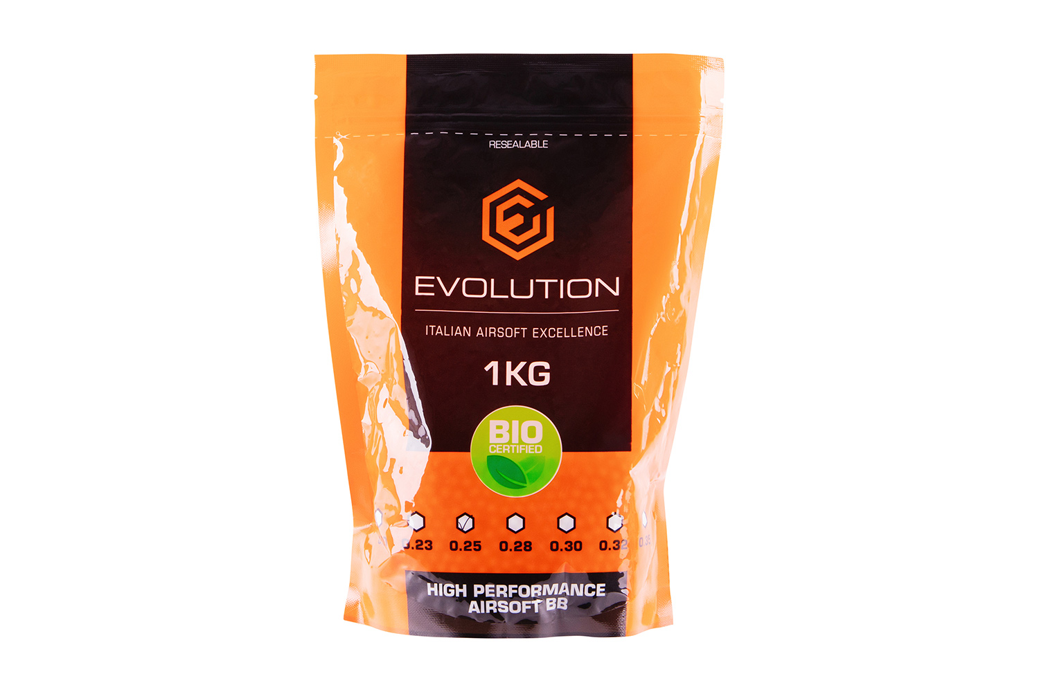 Evolution High Performance Airsoft BIO BBs 6 mm 0,25 g 4.000 Stück