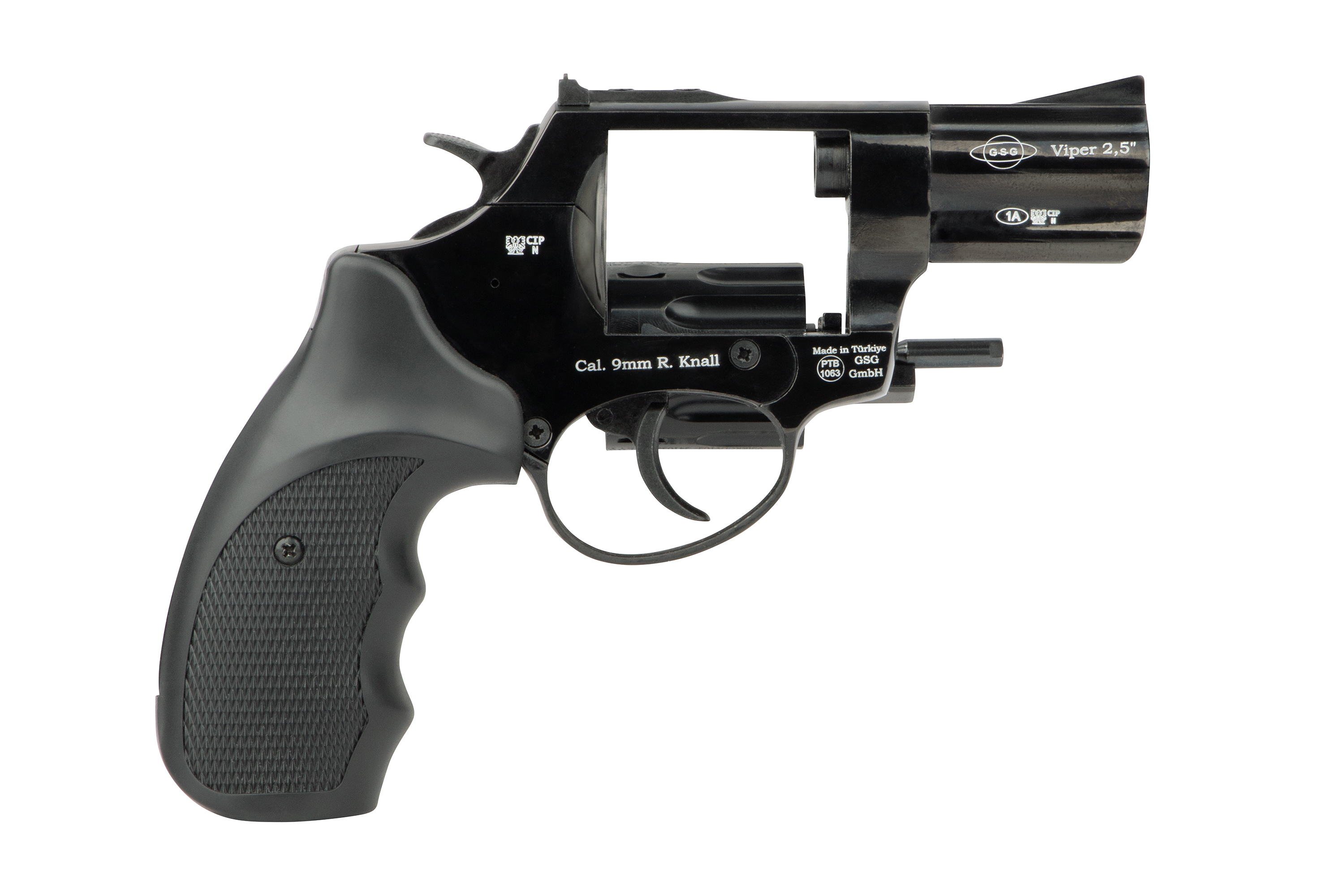 Ekol Viper 2,5'' Schwarz 9 mm R. - Gas-Signal