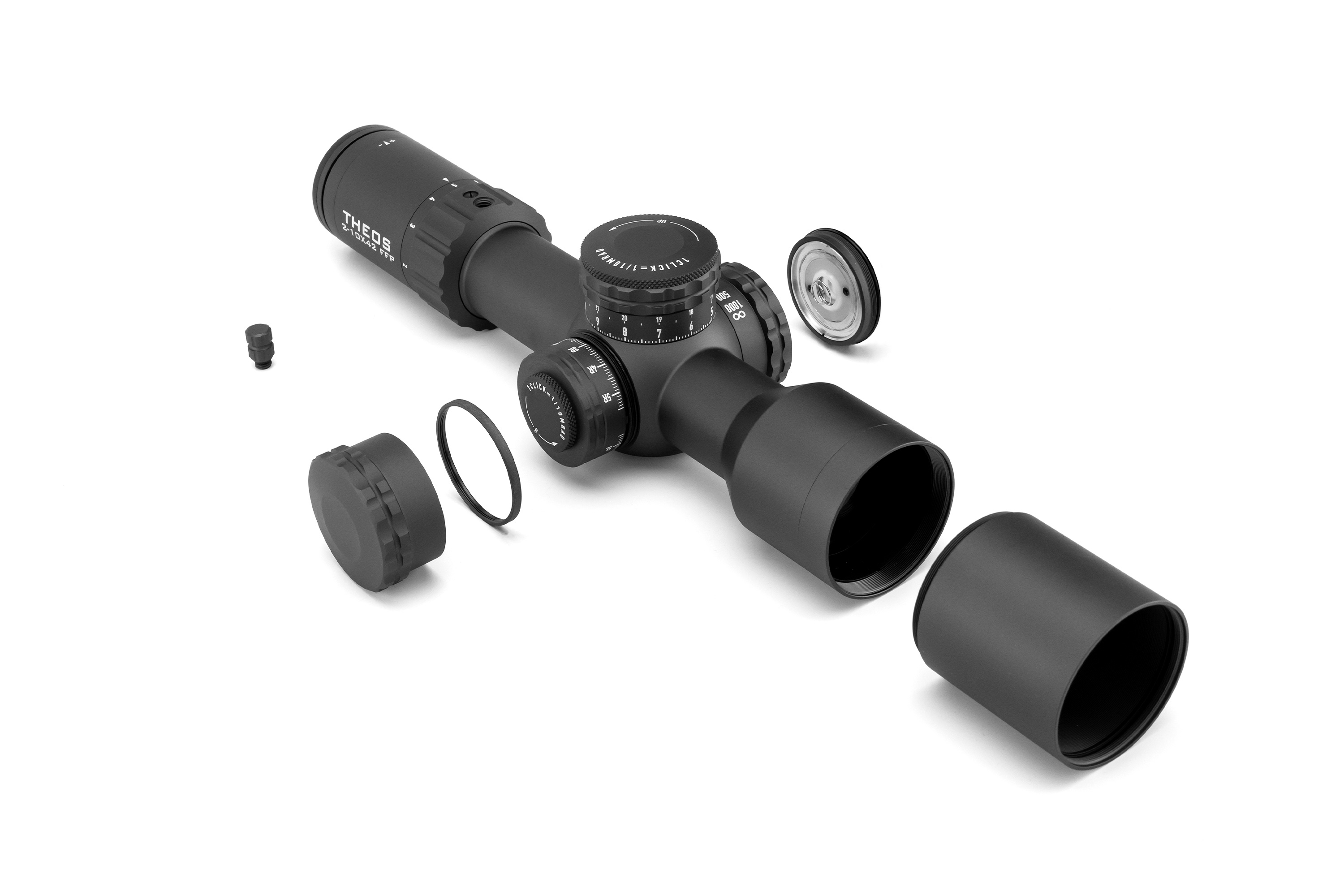 Element Optics Theos Zielfernrohr | 2-10x42 | MPR-1D MRAD FFP Schwarz