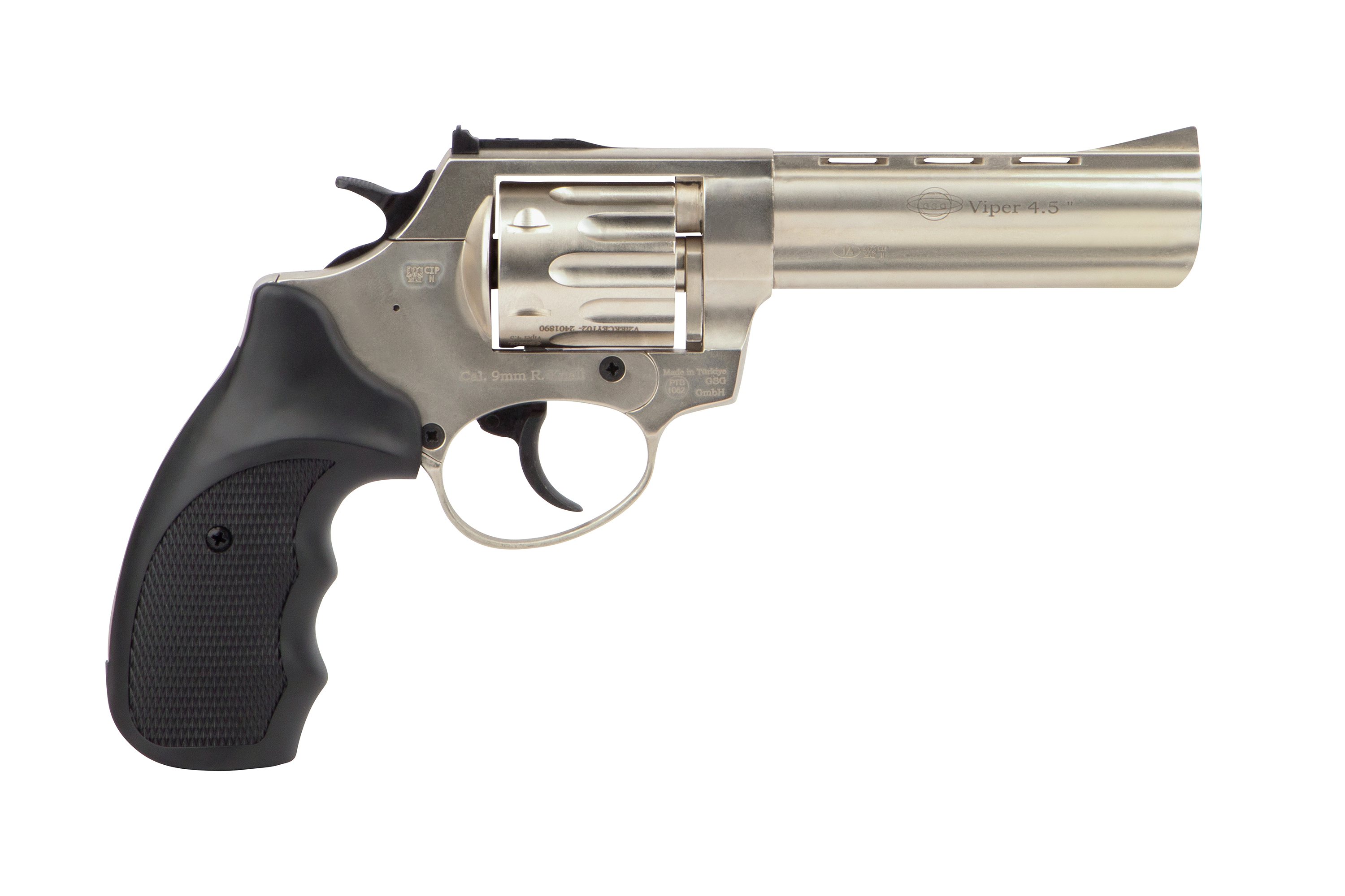 Ekol Viper 4,5'' Nickel 9 mm R. - Gas-Signal
