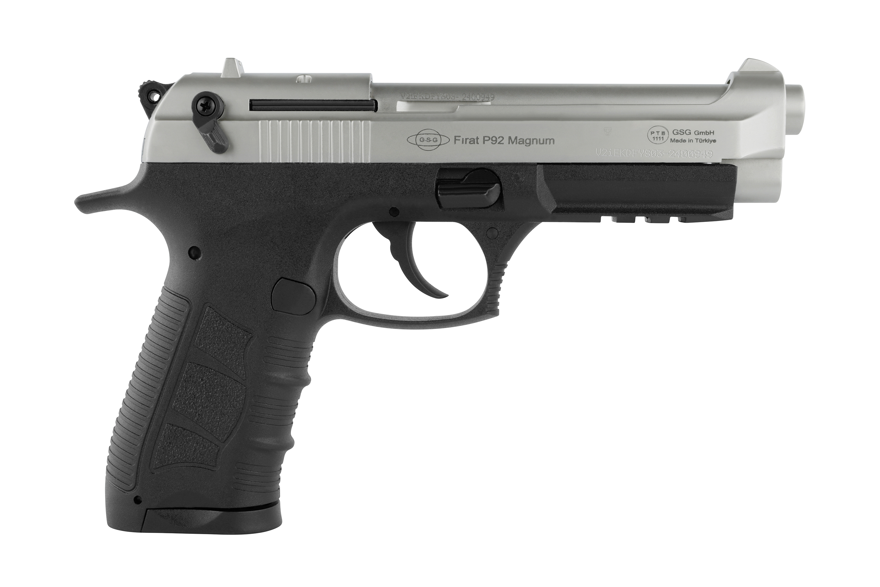 EKOL Firat P92 Magnum Nickel 9mm P.A.K. - Gas Signal