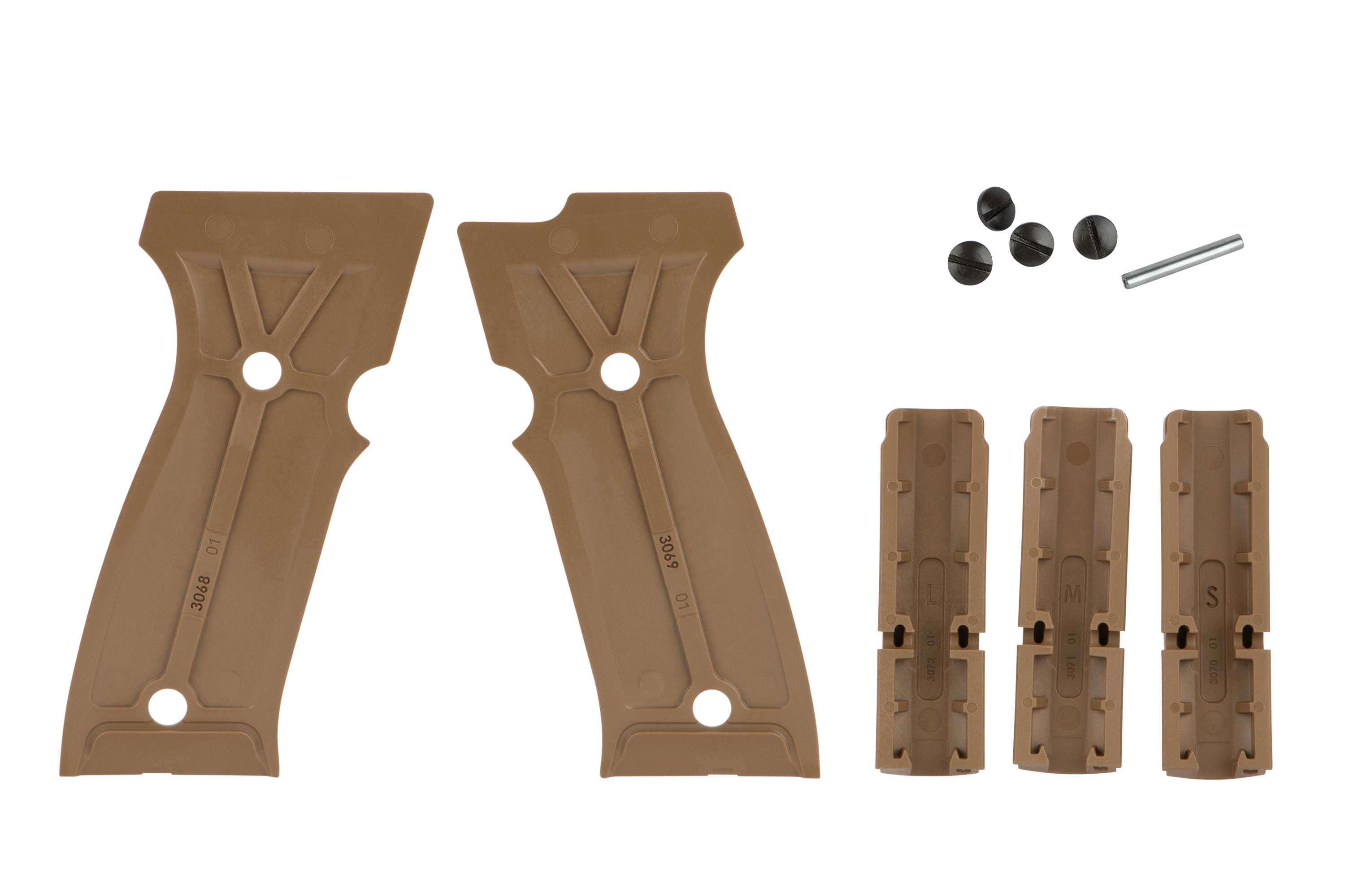 SIG SAUER P320 AXG Griffschale & Griffrücken Set Coyote Tan